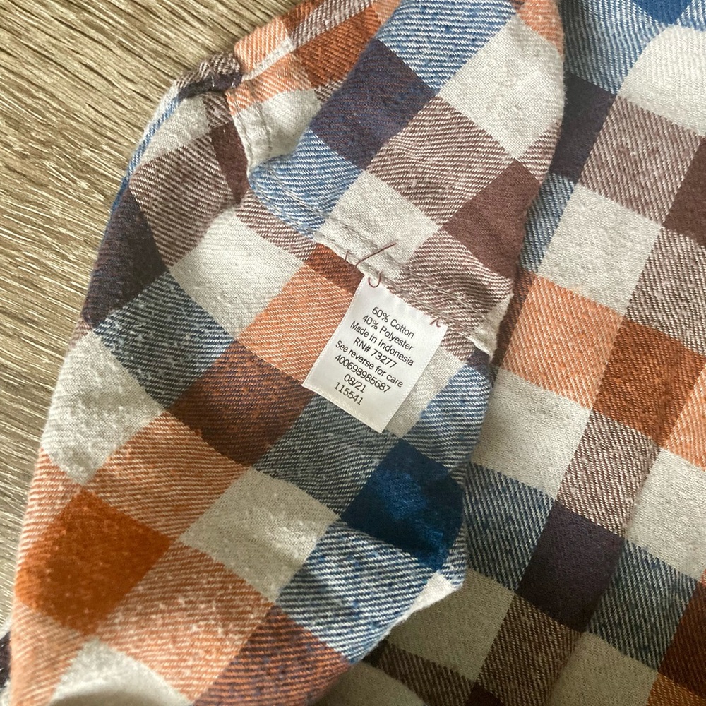 Croft & Barrow men’s flannel plaid button down shirt in size XL - Picture 3 of 4